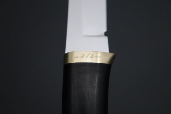Hattori 傘 SAN Limited Edition SAN-151 "Hattori Natures Edition" Custom Classic Tanto (Custom African Ebony & Walnut Combination Wood Handle)