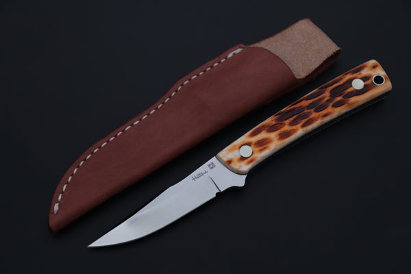 Hattori 傘 SAN-GECKO Last Solid VG-10 Limited Edition GECKO-35 #841 Wild Little Hunter (Jigged Bone Handle)