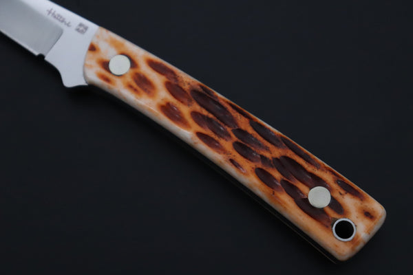 Hattori 傘 SAN-GECKO Last Solid VG-10 Limited Edition GECKO-35 #841 Wild Little Hunter (Jigged Bone Handle)