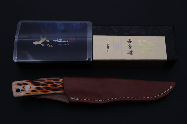 Hattori 傘 SAN-GECKO Last Solid VG-10 Limited Edition GECKO-37 #845 Wild Little Hunter (Jigged Bone Handle)