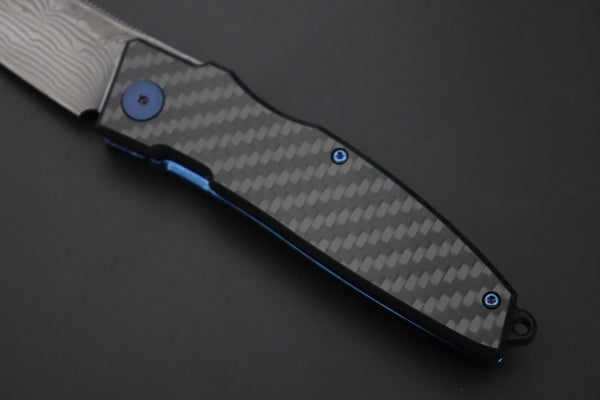 Takeshi Saji TS-F Tactical Folder | Core-Less Damascus