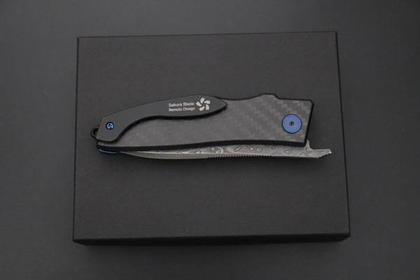 Takeshi Saji TS-F Tactical Folder | Core-Less Damascus