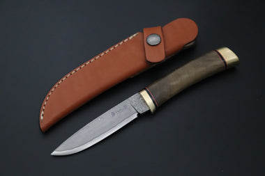 Hattori 傘 SAN Limited “Natures Edition” SAN-159 "Cowry X Damascus Damascus Utility Hunter"