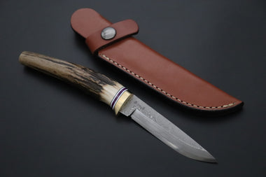 Hattori 傘 SAN Limited Edition SAN-160 Cowry-X Damascus ”Wild Flow” (Single Bevel Edge)