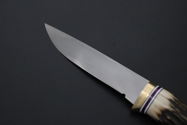 Hattori 傘 SAN Limited Edition SAN-160 Cowry-X Damascus ”Wild Flow” (Single Bevel Edge)