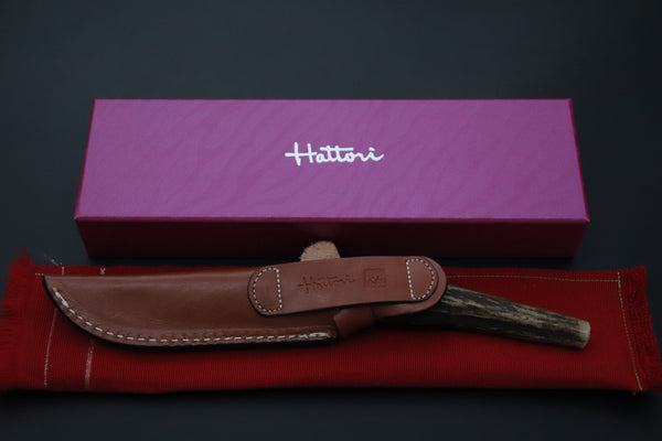 Hattori 傘 SAN Limited Edition SAN-160 Cowry-X Damascus ”Wild Flow” (Single Bevel Edge)