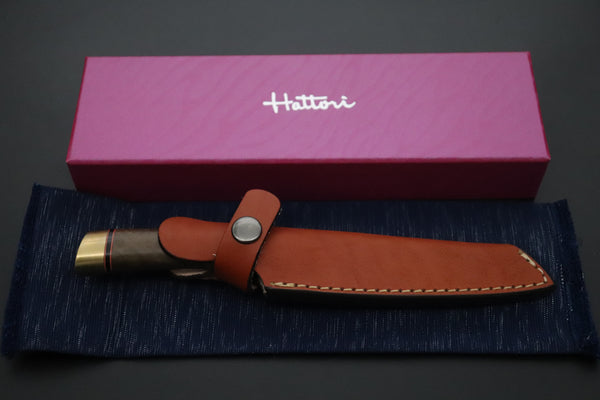 Hattori 傘 SAN Limited “Natures Edition” SAN-158 "Cowry X Damascus Classic Tanto"