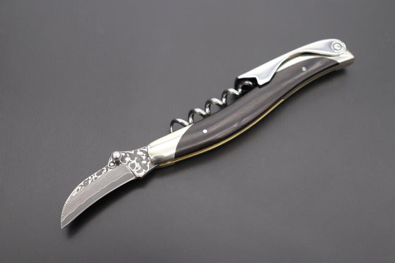 Athro Damascus Sommelier Knife (2 kinds of Handle Version) - japaneseknifedirect.mom