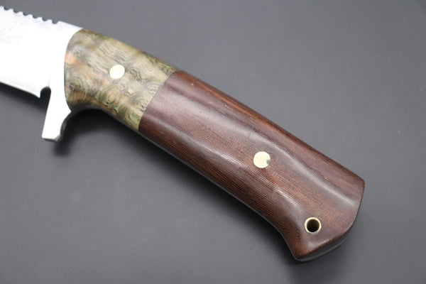Fumio Inagaki FI-150 Kukri Compact, 9" VG-10 Damascus Blade - japaneseknifedirect.mom