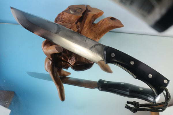 Fumio Inagaki FI-500 Ken-Nata Hunter III. 9" VG-10 Damascus blade - japaneseknifedirect.mom