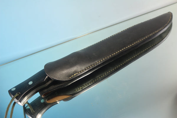 Fumio Inagaki FI-500 Ken-Nata Hunter III. 9" VG-10 Damascus blade - japaneseknifedirect.mom