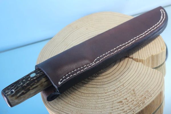 Fumio Inagaki FI-510 Stag Hunter, 5-3/4" ATS-34 Hitachi Premium steel blade - japaneseknifedirect.mom