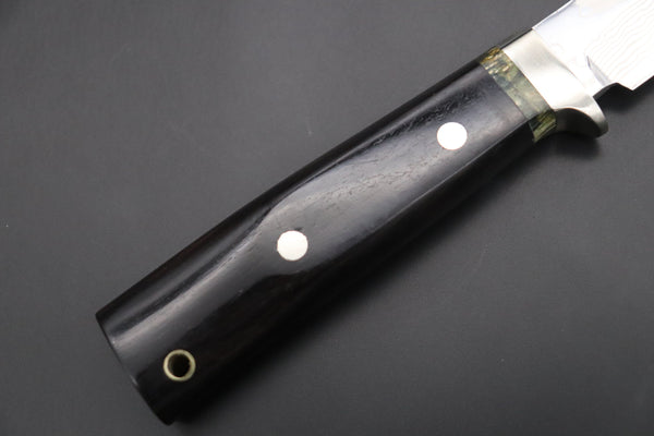 Fumio Inagaki FI-530 ZDP Damascus Hunter, 3-1/2" Hitachi ZDP-189 Premium Powdered Damacus steel Blade