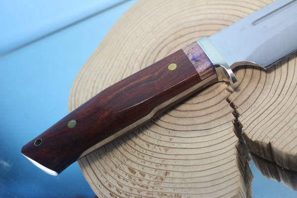 Fumio Inagaki FI-560 Ken-Nata Hunter III. 8-3/4" VG-10 Damascus blade - japaneseknifedirect.mom