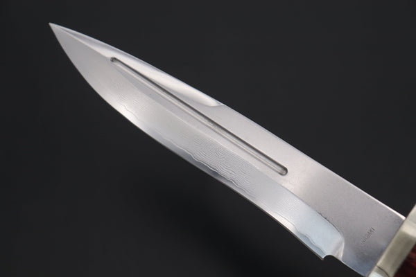 Fumio Inagaki FI-610 Big Fighter (Custom Combination Handle) - japaneseknifedirect.mom