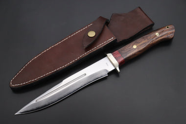 Fumio Inagaki FI-610 Big Fighter (Custom Combination Handle) - japaneseknifedirect.mom