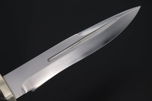 Fumio Inagaki FI-615 Big Fighter (Custom Combination Samber Stag Handle) - japaneseknifedirect.mom