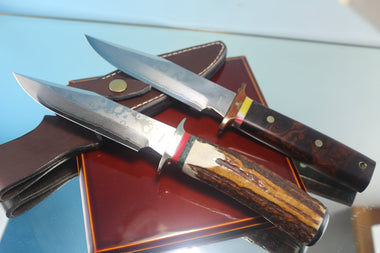 Fumio Inagaki FI-645 VG10 Damascus Hunter, 5-3/4" Takefu VG-10 Damascus Blade - japaneseknifedirect.mom