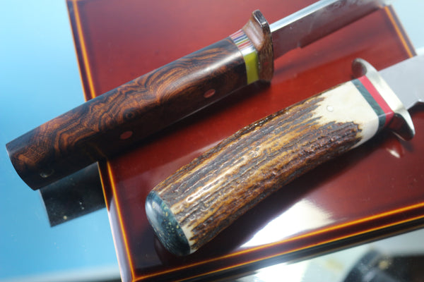 Fumio Inagaki FI-645 VG10 Damascus Hunter, 5-3/4" Takefu VG-10 Damascus Blade - japaneseknifedirect.mom
