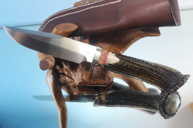 Fumio Inagaki FI-660 CrownStag Clip Point Hunter , 6" Hitachi Premium ATS-34 Blade - japaneseknifedirect.mom