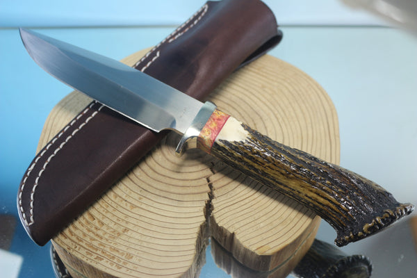 Fumio Inagaki FI-660 CrownStag Clip Point Hunter , 6" Hitachi Premium ATS-34 Blade - japaneseknifedirect.mom