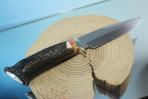 Fumio Inagaki FI-660 CrownStag Clip Point Hunter , 6" Hitachi Premium ATS-34 Blade - japaneseknifedirect.mom