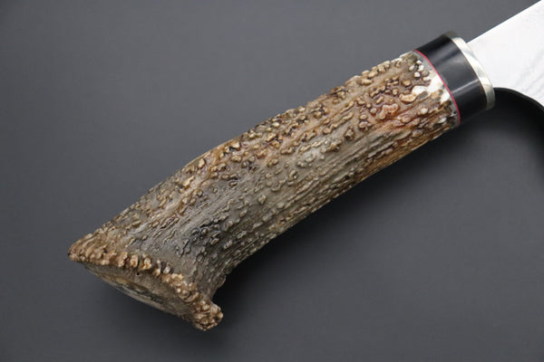 Fumio Inagaki FI-700 Gaucho Knife  (VG-10 Damascus blade, Crown Stag handle) - japaneseknifedirect.mom