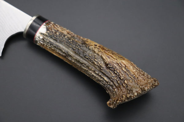 Fumio Inagaki FI-700 Gaucho Knife  (VG-10 Damascus blade, Crown Stag handle) - japaneseknifedirect.mom