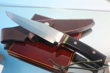 Fumio Inagaki FI-720 Inagaki Bowie Knife, 7-1/2" 440C Hamaguri-ba Blade - japaneseknifedirect.mom
