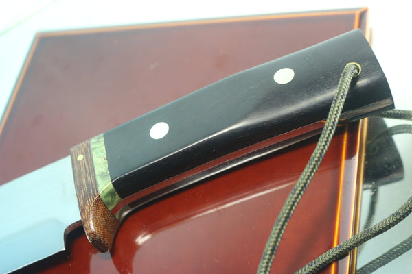 Fumio Inagaki FI-720 Inagaki Bowie Knife, 7-1/2" 440C Hamaguri-ba Blade - japaneseknifedirect.mom