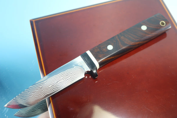 Fumio Inagaki FI-775 Trail Hunter, 3-3/4" VG-10 Damascus Blade - japaneseknifedirect.mom