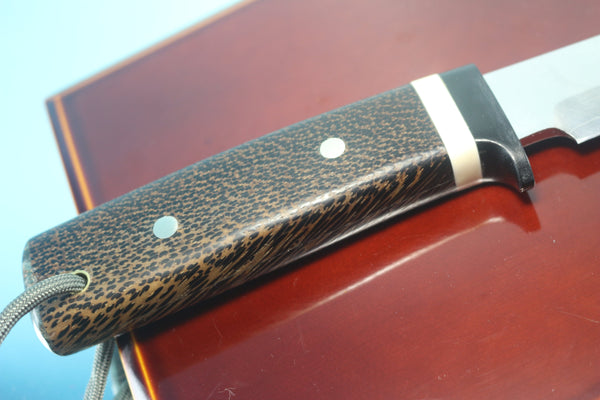 Fumio Inagaki FI-780  Palm Hunter, 5" VG-10 Damascus blade - japaneseknifedirect.mom