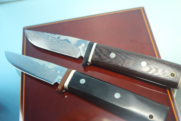 Fumio Inagaki FI-795 Trail Hunter, 3-3/4" VG-10 Damascus Blade - japaneseknifedirect.mom