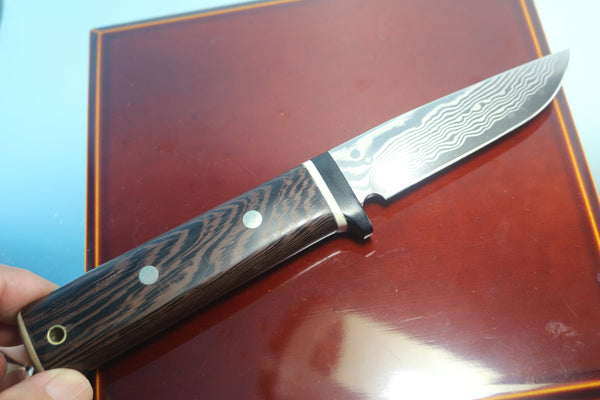 Fumio Inagaki FI-795 Trail Hunter, 3-3/4" VG-10 Damascus Blade - japaneseknifedirect.mom