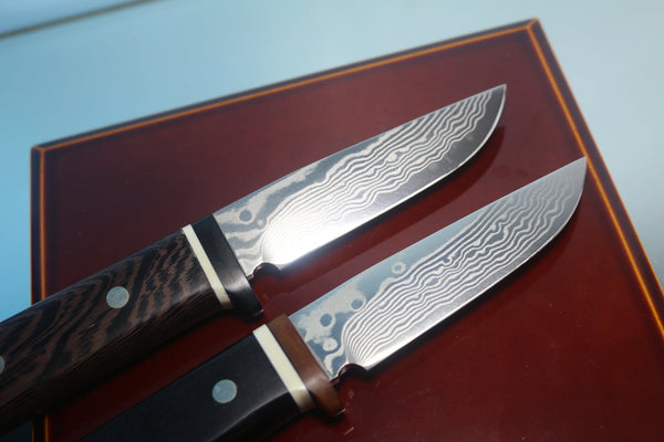 Fumio Inagaki FI-795 Trail Hunter, 3-3/4" VG-10 Damascus Blade - japaneseknifedirect.mom