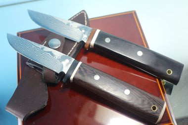 Fumio Inagaki FI-795 Trail Hunter, 3-3/4" VG-10 Damascus Blade - japaneseknifedirect.mom