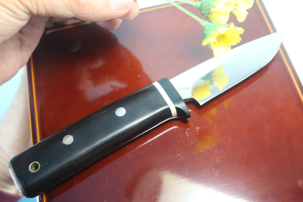 Fumio Inagaki FI-790 Trail Hunter, 3-1/2" Mirror polished Solid VG-10 Blade - japaneseknifedirect.mom