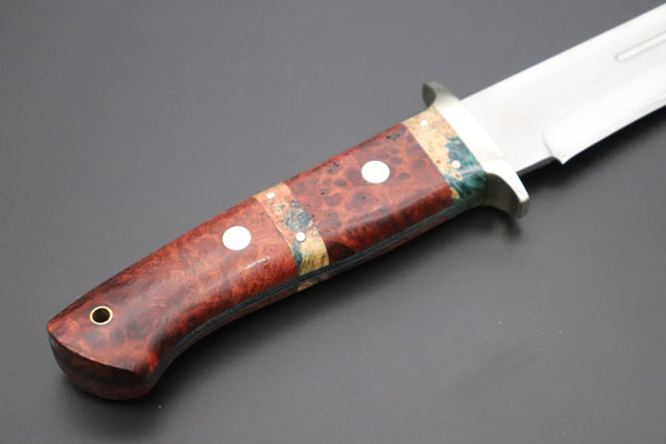 Fumio Inagaki FI-805 Big Fighter (Custom Combination Handle) - japaneseknifedirect.mom