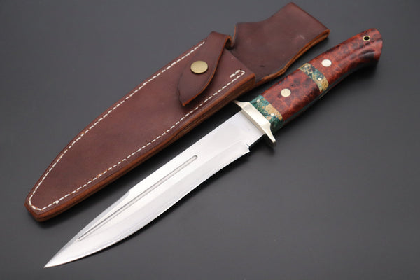 Fumio Inagaki FI-805 Big Fighter (Custom Combination Handle) - japaneseknifedirect.mom