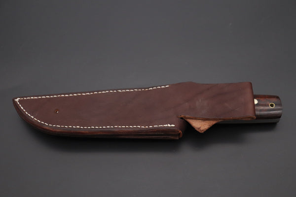 Fumio Inagaki FI-820 Samurai Tanto Hunter, 6-3/4" AUS-8 Blade, Premium Desert Ironwood Handle - japaneseknifedirect.mom