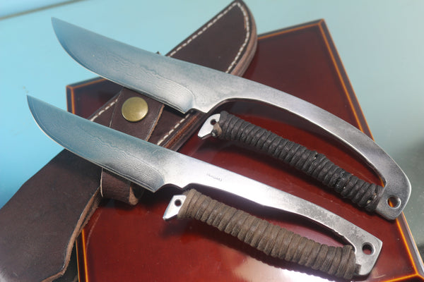 Fumio Inagaki FI-825  Skeleton Hunter, VG-10 Damascus, Available with 4" and 4-1/2" blade - japaneseknifedirect.mom
