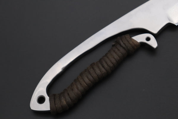 Fumio Inagaki FI-830  3-1/2" Skelton Hunter, VG-10 Damascus Drop point Blade - japaneseknifedirect.mom