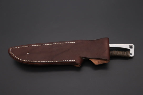 Fumio Inagaki FI-835   5" Skelton Hunter, VG-10 Damascus Straight Blade - japaneseknifedirect.mom
