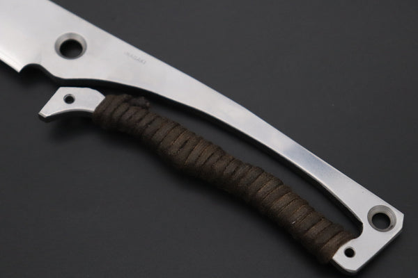 Fumio Inagaki FI-835   5" Skelton Hunter, VG-10 Damascus Straight Blade - japaneseknifedirect.mom