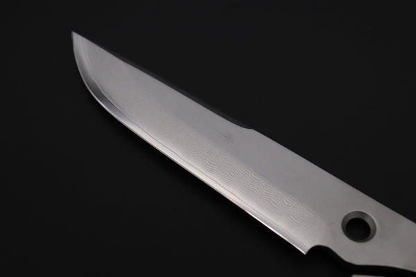 Fumio Inagaki FI-835   5" Skelton Hunter, VG-10 Damascus Straight Blade - japaneseknifedirect.mom