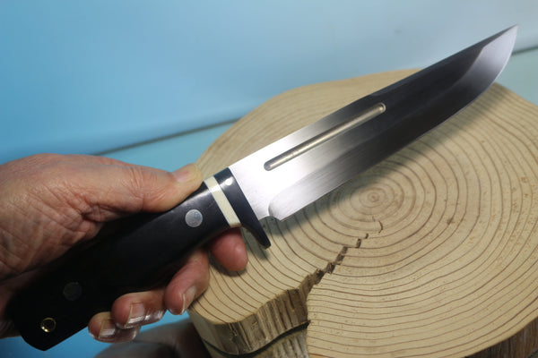 Fumio Inagaki FI-880  Samurai Hunter, AEB-L Swedish Steel with Exotic Wooden Handle - japaneseknifedirect.mom