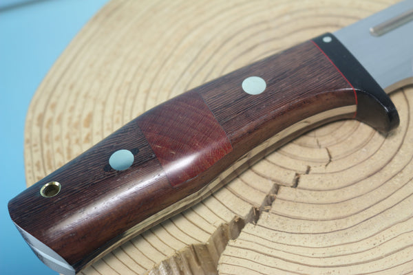 Fumio Inagaki FI-880  Samurai Hunter, AEB-L Swedish Steel with Exotic Wooden Handle - japaneseknifedirect.mom
