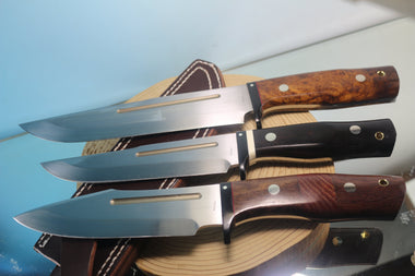 Fumio Inagaki FI-880  Samurai Hunter, AEB-L Swedish Steel with Exotic Wooden Handle - japaneseknifedirect.mom