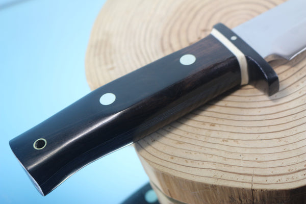 Fumio Inagaki FI-885 Mamba Hunter,   9" VG-10 Damascus Recurved Hamaguri-ba  Blade - japaneseknifedirect.mom
