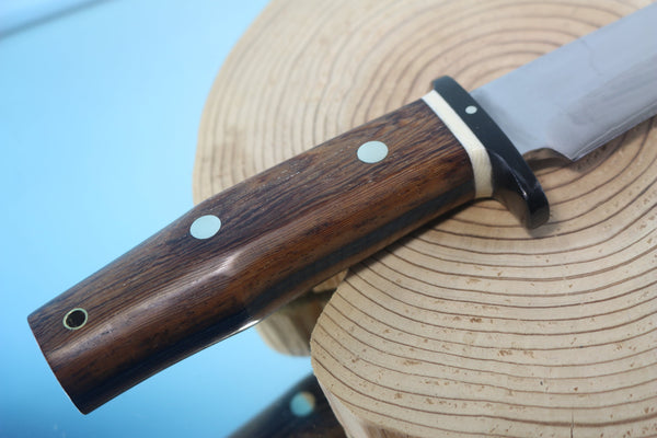 Fumio Inagaki FI-885 Mamba Hunter,   9" VG-10 Damascus Recurved Hamaguri-ba  Blade - japaneseknifedirect.mom